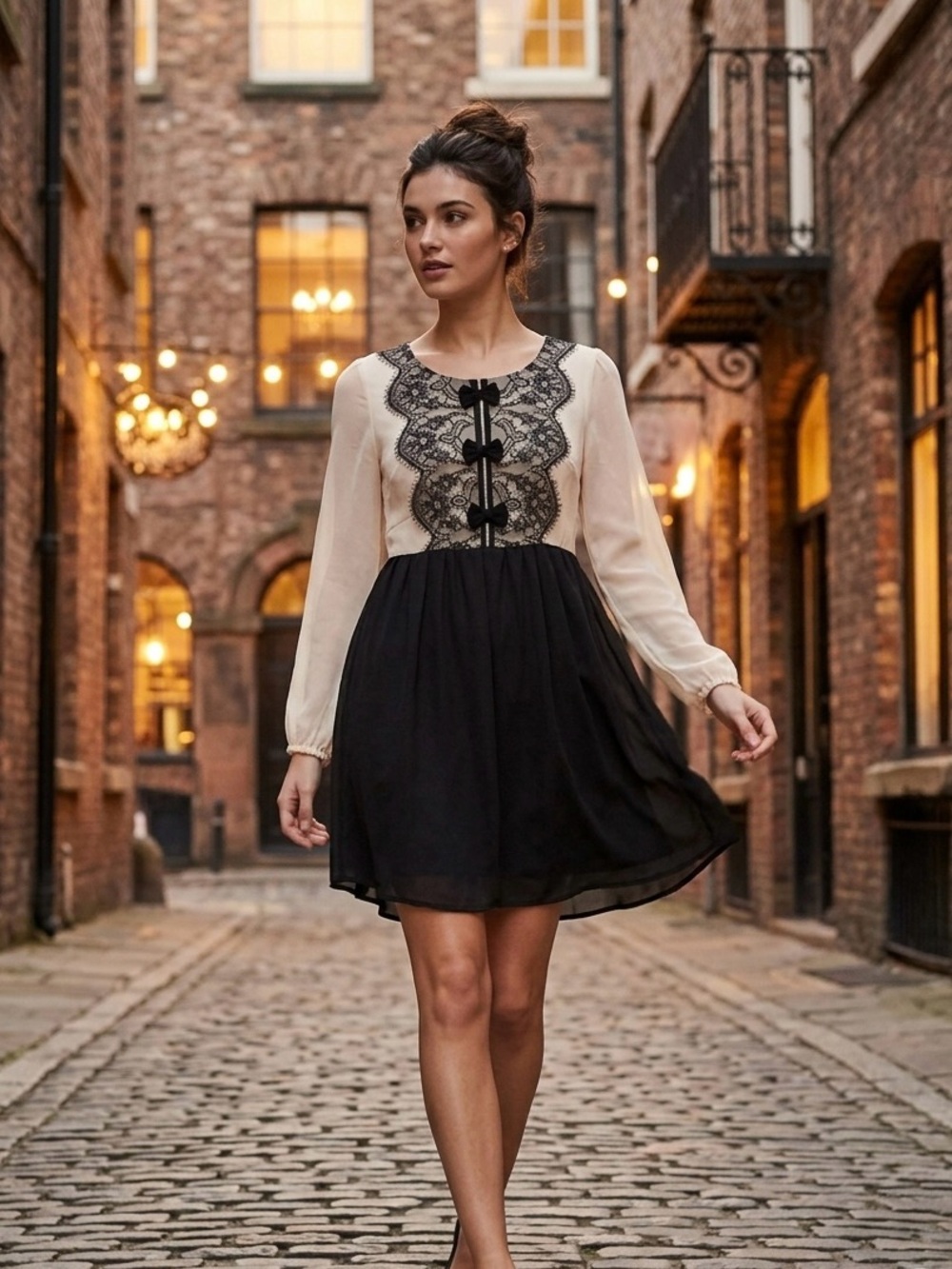 NWT Darling London Lace Front Jasmine Tunic UK small (Us4-6) check measurements